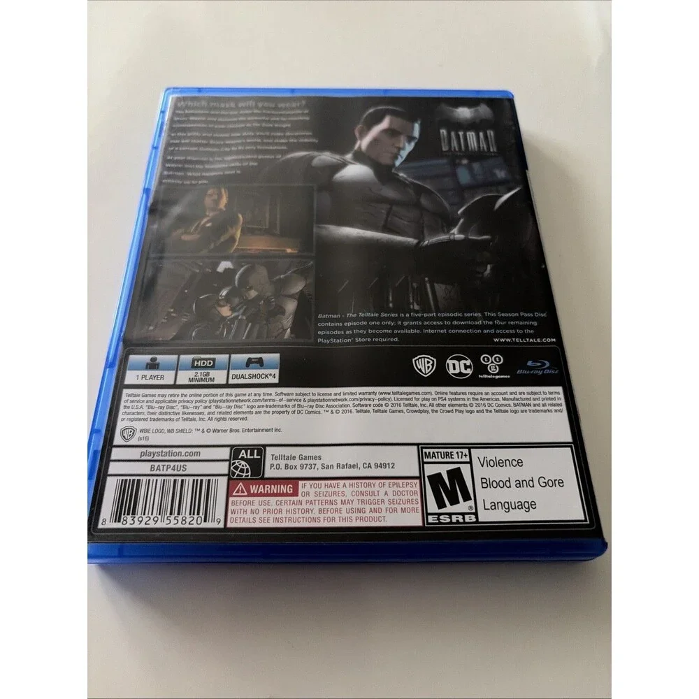 Batman: The Telltale Series Season Pass Disc Sony PlayStation 4 PS4